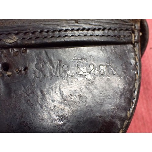 59 - WW2 German SS marked Luger holster

A well-used and repaired Luger holster. With what appear to be G... 