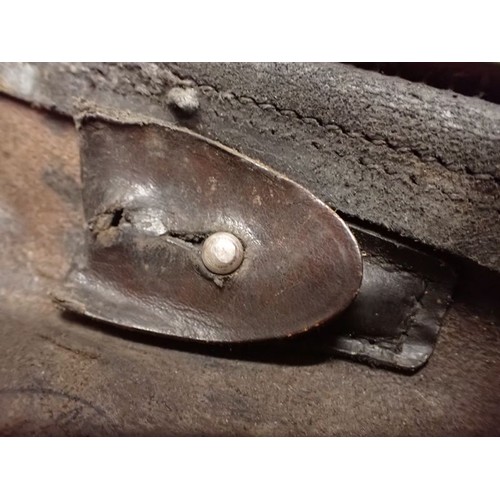 59 - WW2 German SS marked Luger holster

A well-used and repaired Luger holster. With what appear to be G... 