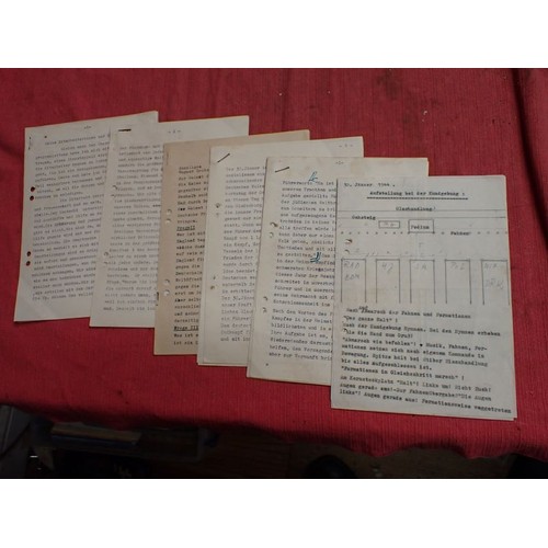 WW2 German ephemera, RAD, and Luftwaffe letter Several pages of typed ...