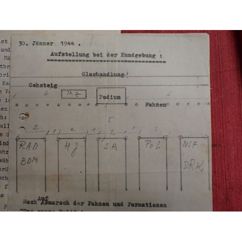 WW2 German ephemera, RAD, and Luftwaffe letter Several pages of typed ...