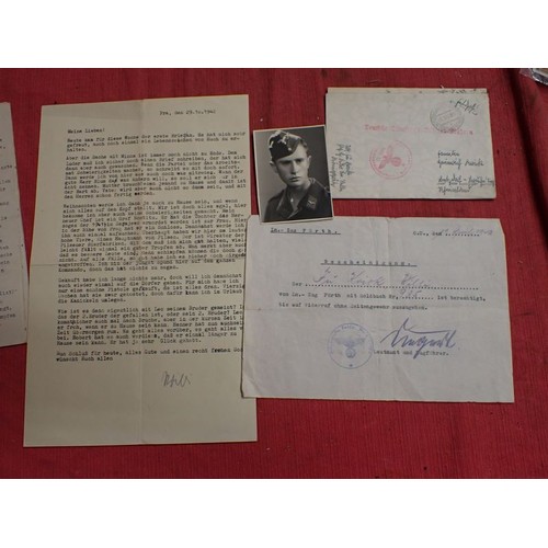 WW2 German ephemera, RAD, and Luftwaffe letter Several pages of typed ...
