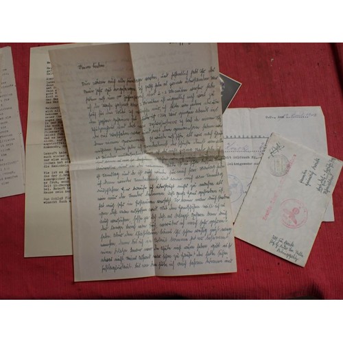 WW2 German ephemera, RAD, and Luftwaffe letter Several pages of typed ...