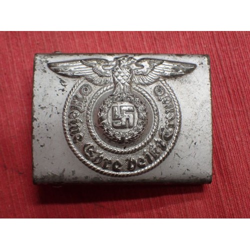 WW2 German Waffen-SS belt buckle Good condition steel SS buckle. Most ...
