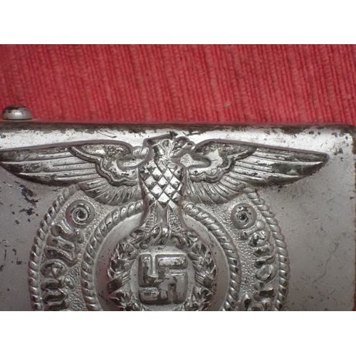 WW2 German Waffen-SS belt buckle Good condition steel SS buckle. Most ...