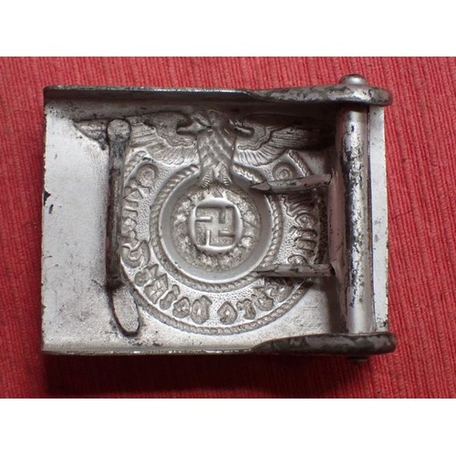 WW2 German Waffen-SS belt buckle Good condition steel SS buckle. Most ...