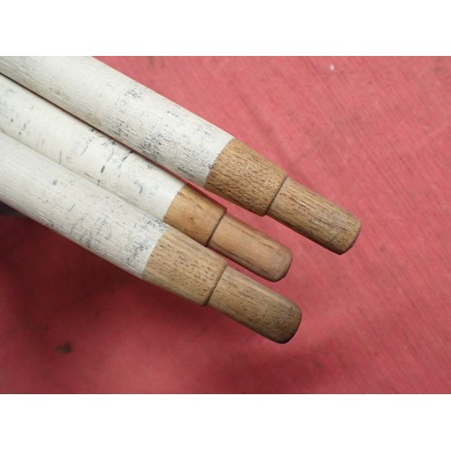 German Splinter camouflaged tent-peg bag with contents With three ...