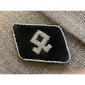 WW2 German Waffen SS Odal Rune Flat Wire Collar Patch For an officer in ...