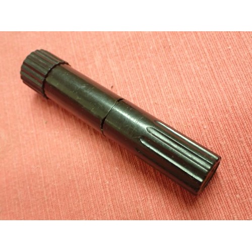 1 - WW2 S-mine detonator, S.O.E. trip wire.

Wire on a dark brown Bakelite reel, 40 mm across.  Bakelite... 