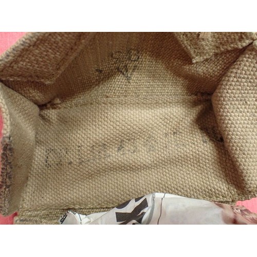 3 - WW2 British 37 patt waist belt and ammo pouches

belt dated 1941. Pouches dated 1943. All in good, c... 