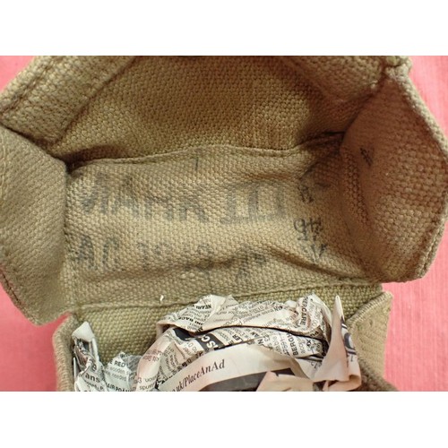 3 - WW2 British 37 patt waist belt and ammo pouches

belt dated 1941. Pouches dated 1943. All in good, c... 