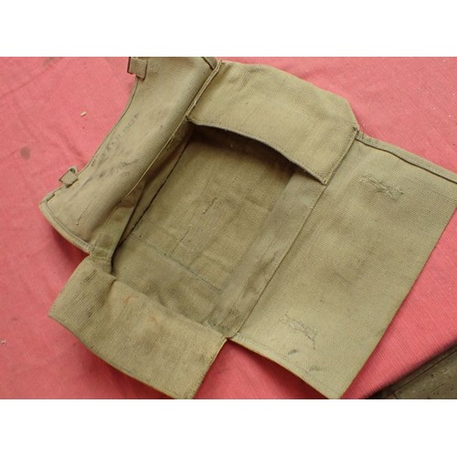5 - WW2 British tool bag

Maker marked and dated 1943. 14 inches across.