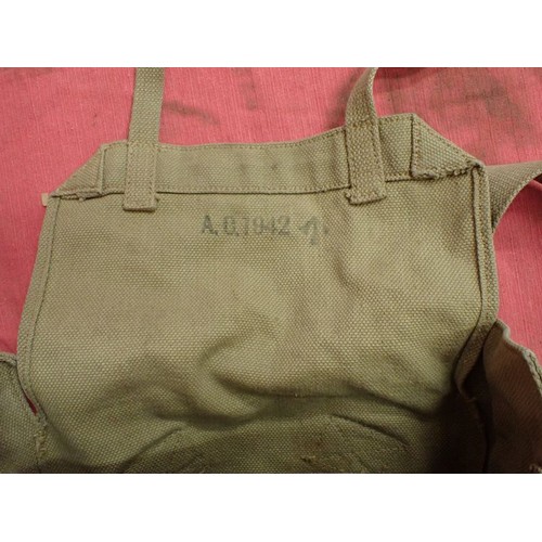 7 - WW2 British smallpack with shoulder straps

Pack dated 1942 with a matched pair of 1943-dated should... 
