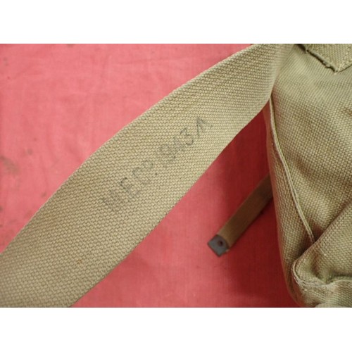 7 - WW2 British smallpack with shoulder straps

Pack dated 1942 with a matched pair of 1943-dated should... 