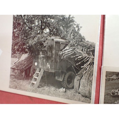 11 - Nine WW2 British press-release type photographs

Images of battle scenes and army life. Some with de... 
