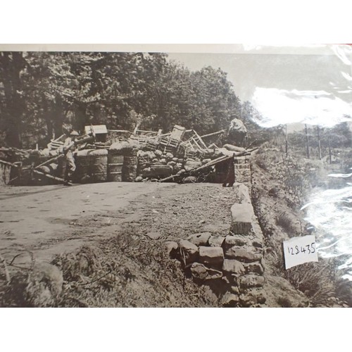 11 - Nine WW2 British press-release type photographs

Images of battle scenes and army life. Some with de... 
