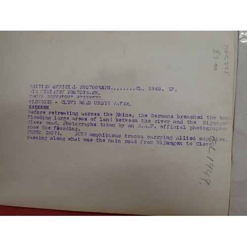 11 - Nine WW2 British press-release type photographs

Images of battle scenes and army life. Some with de... 