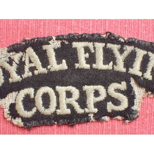 16 - WW1 British RFC, Royal Flying Corps title

An atmospheric-looking title with moth damage, as shown. ... 
