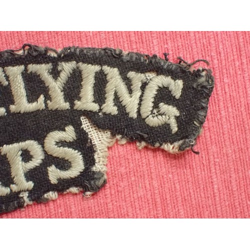 16 - WW1 British RFC, Royal Flying Corps title

An atmospheric-looking title with moth damage, as shown. ... 