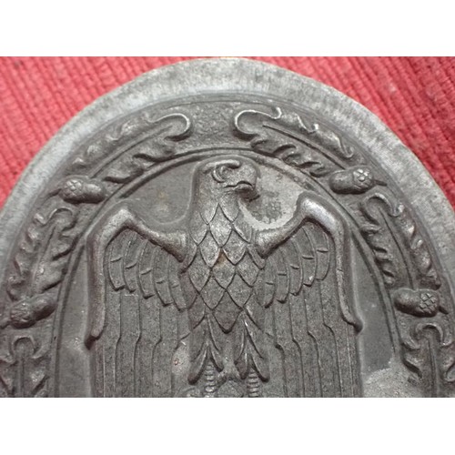 18 - WW2 German unfinished General Assault badge

Circa 1945 factory-floor pickup. JFS maker marked.