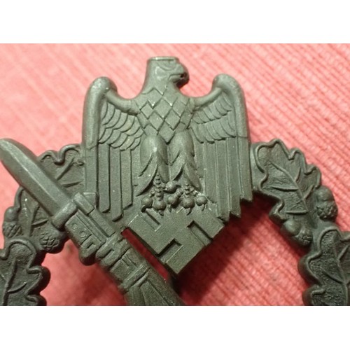 20 - WW2 German Infantry Assault badge

Good clean, untouched condition. Maker mark for W.H. to the back.