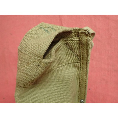 22 - WW2 British webbing mortar tube carrier

For carrying the small paratrooper mortar. 17.5 inches long... 