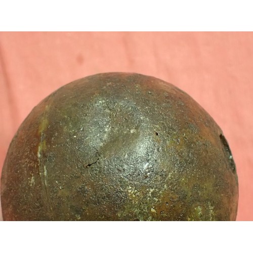 27 - Inert WW2 German Luftwaffe flame-bomb

Luftwaffe petrol-filled, air-dropped flame bomb. Spherical, a... 