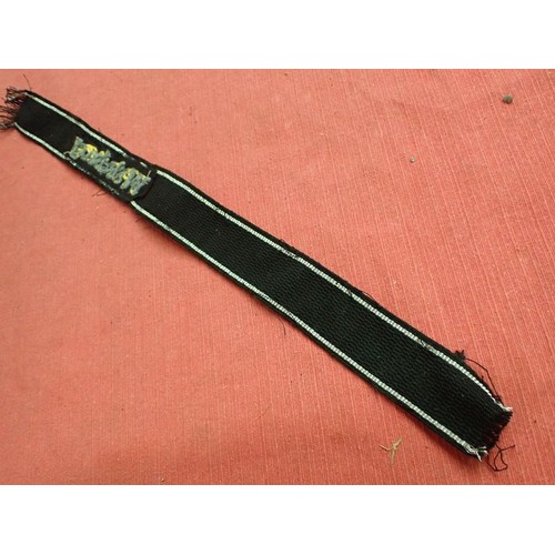 33 - WW2 German Waffen-SS Wiking Division cuff title

Souvenired cuff cutaway from the tunic. Now 380 mm ... 