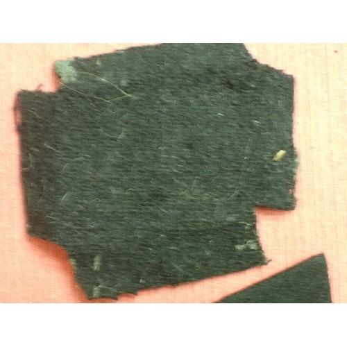 42 - Six WW2 German SS plain side collar tabs.

Three very similar, around 76 mm across. One with a rank ... 
