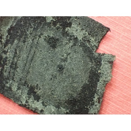 42 - Six WW2 German SS plain side collar tabs.

Three very similar, around 76 mm across. One with a rank ... 