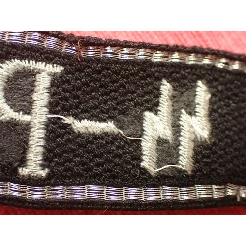 45 - 3rd Reich German SS-Polizei-Division cuff title

Slight wear and some creases; otherwise, in good or... 