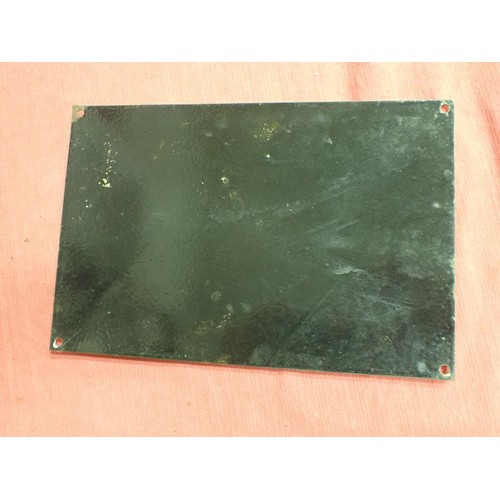 55 - 3rd Reich German NSDAP office wall sign

Small size sign, 300 by 200 mm. Enamel on steel. In very go... 