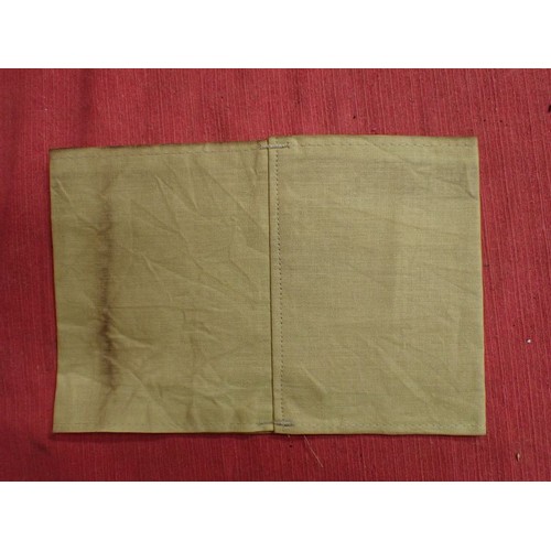 56 - WW2 German DAF armband

Printed armband. The white linen slightly discoloured.