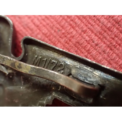 61 - WW2 German SS visor cap eagle

Turned to a dark grey patina. Both fixing pins remain to the back. Wi... 