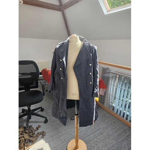 170 - Two post war British military great coats, sizes are shown on the pictures