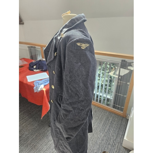 170 - Two post war British military great coats, sizes are shown on the pictures