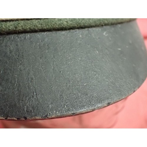 308 - WW2 German Waffen-SS infantry visor cap

Waffen-SS infantryman's visor cap by Erel. No moth nips to ... 