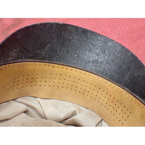 308 - WW2 German Waffen-SS infantry visor cap

Waffen-SS infantryman's visor cap by Erel. No moth nips to ... 