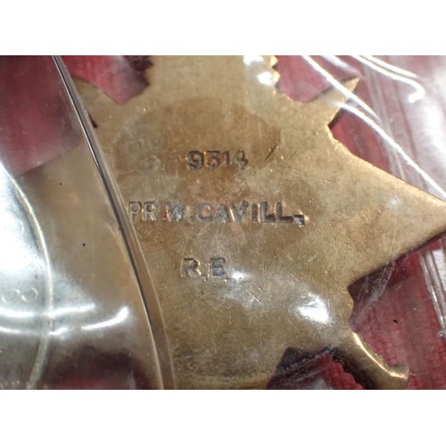 319 - Boer-War Q.S.A. with 1914 Star trio, Royal Engineers

All four named to 9314 SPR W. CAVILL. R.E. Som... 