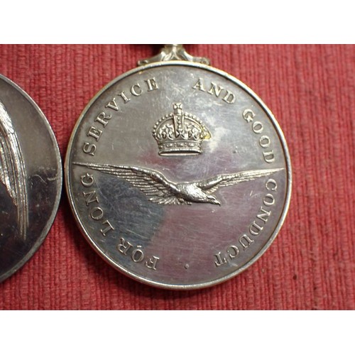 320 - Medal pair, R.A.F. G.S.M. with Malaya clasp, + L.S.G.C.

Had an area of glue to reverse of long cond... 