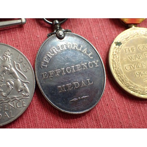 322 - WW1/WW2 Group of 5 medals, Royal Artillery

14/15 Star trio to , 1121 DVR.L. DESOMBRE R.F.A. Territo... 