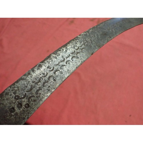 Antique, all steel Talwar sword Small Talwar with a 613 mm blade. Some ...