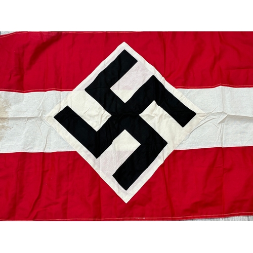 40 - WW2 German Hitler Youth Flag 

Measures 1m wide with issue markings - double sided multi part cotton... 