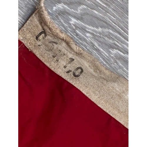 40 - WW2 German Hitler Youth Flag 

Measures 1m wide with issue markings - double sided multi part cotton... 