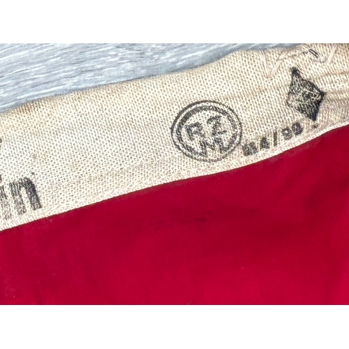 40 - WW2 German Hitler Youth Flag 

Measures 1m wide with issue markings - double sided multi part cotton... 