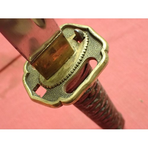 44 - WW2 Japanese N.C.O.s Katana sword

A good condition example with a near-mint blade, 703 mm long. Mat... 