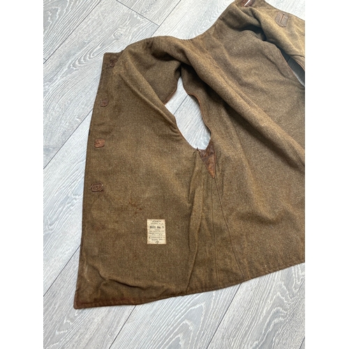 46 - WW2 British Army Lether Jerkin Jacket Dated 1942

some wear scuffing as usual with these functional ... 