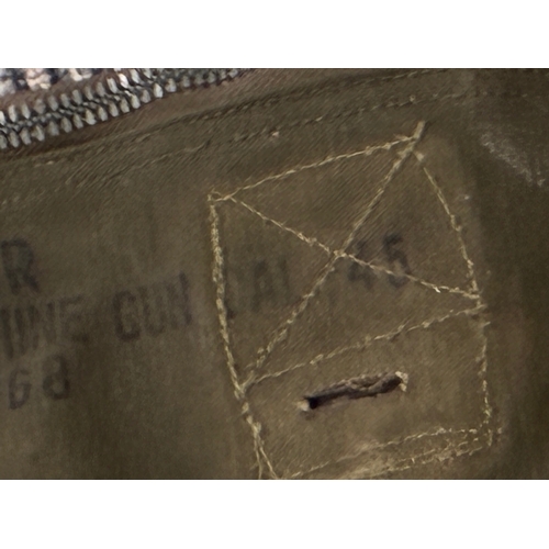 51 - WW2 US Armored Vehicle Cover for Thompson SMG

Very good condition - rare item - zip in good working... 
