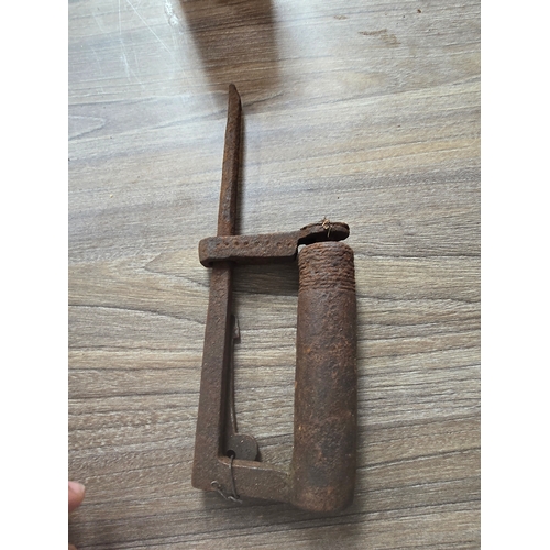 58 - Group of 5 Victorian Indian Locks , no keys