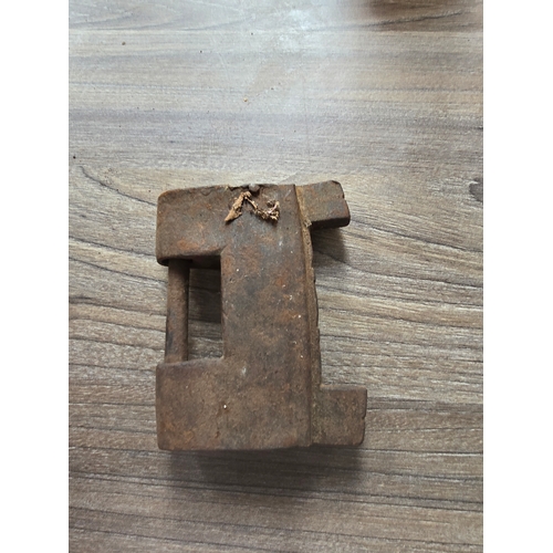 58 - Group of 5 Victorian Indian Locks , no keys