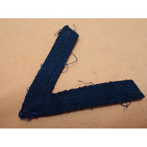 2 - WW2 German Waffen-SS NCO sleeve rank chevron

Tunic removed aluminium wire faced chevron.